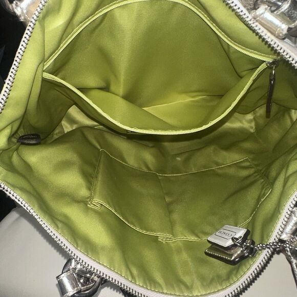 Coach Tattersall Sequin Lurex Metallic Signature Sateen GlamTote - Picture 3 of 13